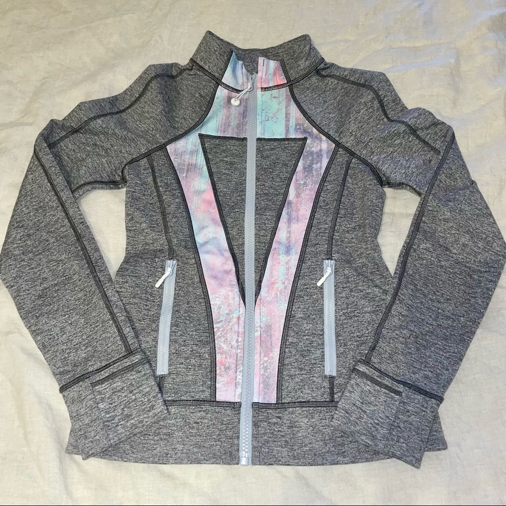 Ivivva Perfect Your Practice Jacket - Heathered Gray / Multi